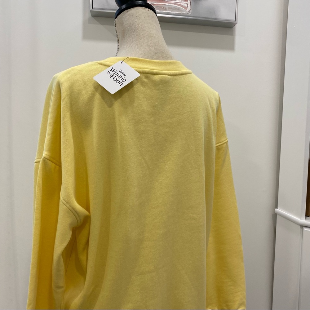 Disney Winnie the Pooh Sweatshirt Top Crewneck Long Sleeve Shirt Soft Fleece - Picture 9 of 13